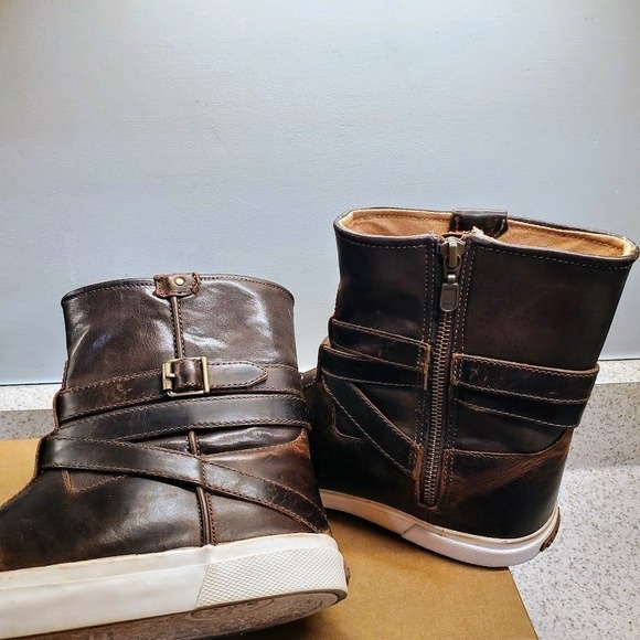 Durango Women's Lifestyle Dark Brown Leather Zip Up Athletic Style Boots Size 9M - Picture 10 of 13